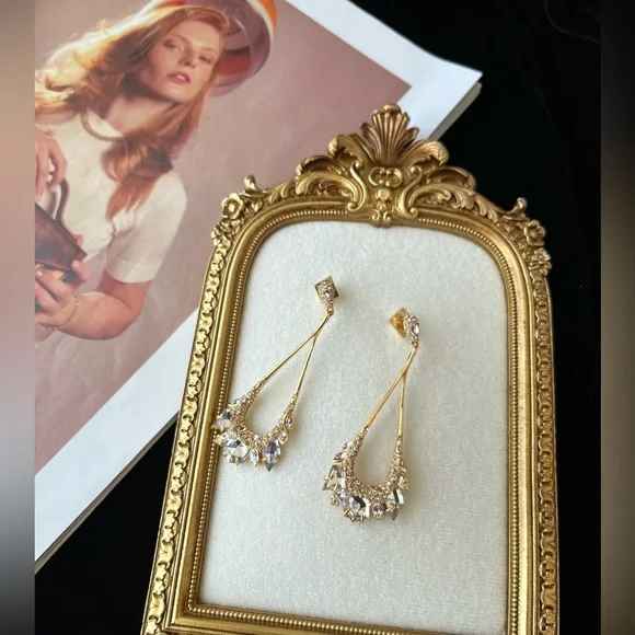 🎁 ALEXIS BITTAR – Miss Havisham Jagged Diamond earrings🆕 FINAL PRICE-last 1 - Picture 1 of 10